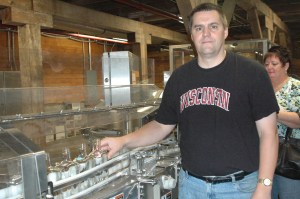 placing it on the filling line