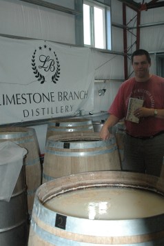 tasting the fermented mash