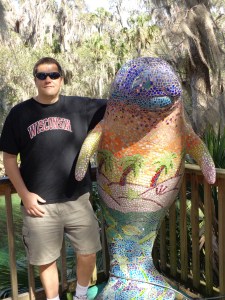 The only manatee you can touch in the park!