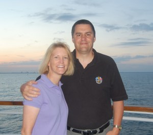 sunset on the cruise