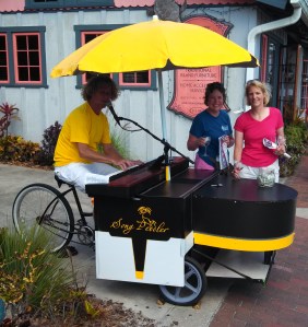 piano peddle cart