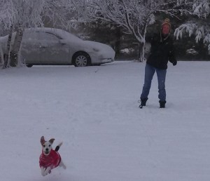 snow doesn't stop me!