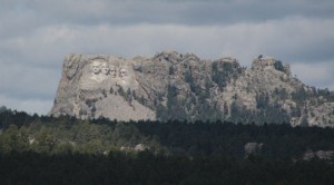 1st glimpse of Mt Rushmore