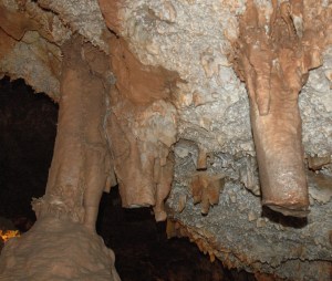 broken stalactites