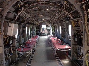 inside of helicopter
