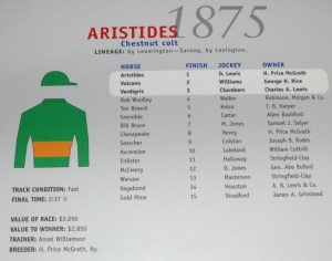 The first Derby winner